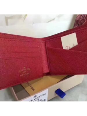 Louis Vuitton Replica Supreme X Epi Wallet Red 2017