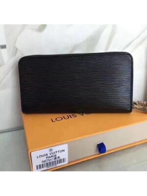 Louis Vuitton Replica Supreme X Epi Zippy Wallet Black 2017