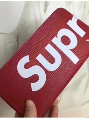 Louis Vuitton Replica Supreme X Epi Zippy Wallet Red 2017