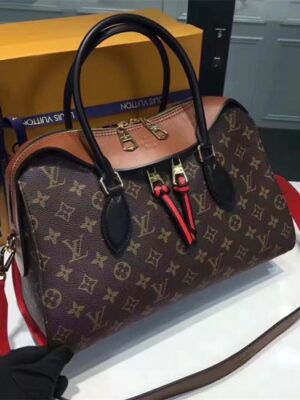 Louis Vuitton Replica TUILERIES Monogram Canvas With Leather Bag M41456 Caramel 2017