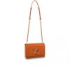 Louis Vuitton Replica TWIST MM HANDBAG EPI GRAINED COWHIDE LEATHER GOLD MIEL BROWN M57939
