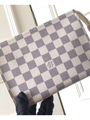 Louis Vuitton Replica Toiletry Pouch 19 Bag M47544 Damier Azur Canvas