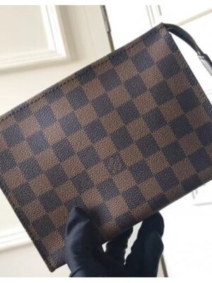 Louis Vuitton Replica Toiletry Pouch 19 Bag M47544 Damier Ebene Canvas