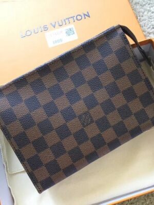 Louis Vuitton Replica Toiletry Pouch 19 Bag M47544 Damier Ebene Canvas