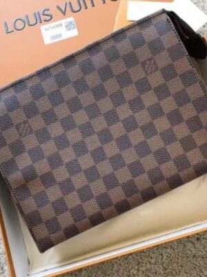 Louis Vuitton Replica Toiletry Pouch 26 Damier Ebene Canvas