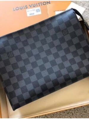 Louis Vuitton Replica Toiletry Pouch 26 Damier Graphite Canvas