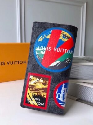 Louis Vuitton Replica Travel Stickers Patches Alps Brazza Wallet N60091 2018