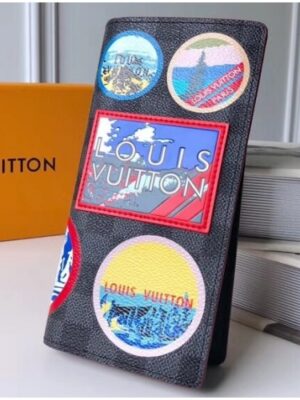 Louis Vuitton Replica Travel Stickers Patches Alps Brazza Wallet N60091 2018