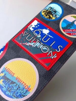 Louis Vuitton Replica Travel Stickers Patches Alps Brazza Wallet N60091 2018