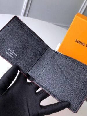 Louis Vuitton Replica Travel Stickers Patches Alps Damier Graphite Canvas Multiple Wallet N60097 2018