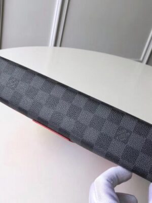 Louis Vuitton Replica Travel Stickers Patches Alps Damier Graphite Canvas Pochette Voyage Bag N60134 2018