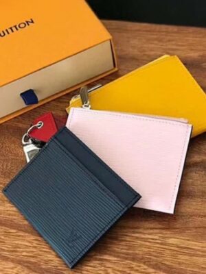 Louis Vuitton Replica Trio Epi Leather Wallet M62254 Blue/Pink/Yellow