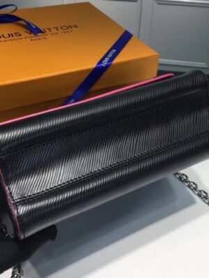 Louis Vuitton Replica Twist MM Bag in Epi Leather M50280 Black 2018