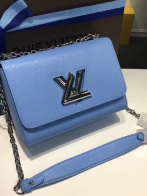 Louis Vuitton Replica Twist MM Bag in Epi Leather M50280 Blue 2018