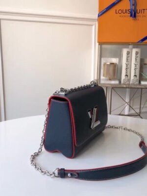 Louis Vuitton Replica Twist MM Bag in Epi Leather M50280 Dark Blue 2018