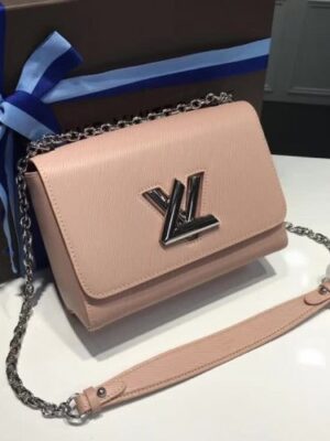 Louis Vuitton Replica Twist MM Bag in Epi Leather M50280 Nude 2018