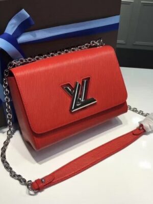 Louis Vuitton Replica Twist MM Bag in Epi Leather M50280 Red 2018