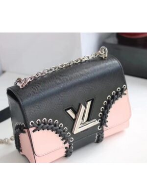 Louis Vuitton Replica Twist MM Bag in Epi Leather M54079 Black 2018