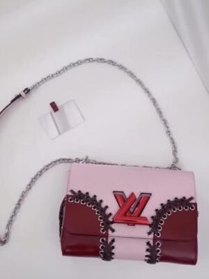 Louis Vuitton Replica Twist MM Bag in Epi Leather M54079 Pink/Red 2018