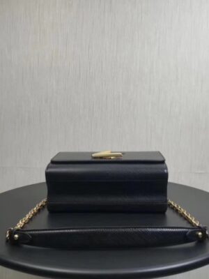 Louis Vuitton Replica Twist MM Epi Leather Shoulder Bag M50282 Black/Gold 2017