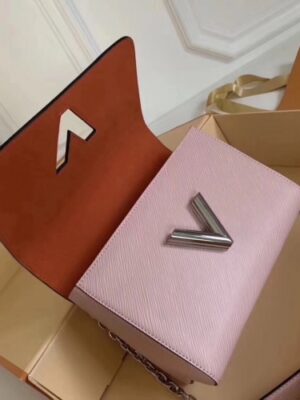 Louis Vuitton Replica Twist MM Flap Bag in Epi Leather M52487 Pink 2018