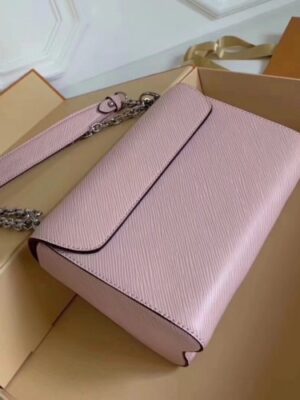 Louis Vuitton Replica Twist MM Flap Bag in Epi Leather M52487 Pink 2018