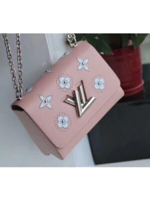 Louis Vuitton Replica Twist MM Shoulder Bag in Epi Leather M52131 Pink 2018