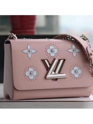 Louis Vuitton Replica Twist MM Shoulder Bag in Epi Leather M52131 Pink 2018