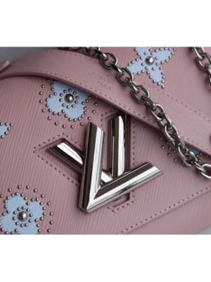 Louis Vuitton Replica Twist MM Shoulder Bag in Epi Leather M52131 Pink 2018