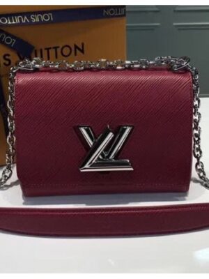 Louis Vuitton Replica Twist PM Bag in Epi Leather M50332 Burgundy 2018