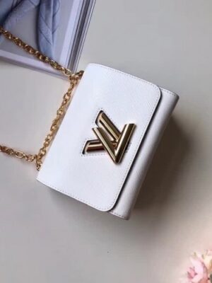 Louis Vuitton Replica Twist PM Bag in Epi Leather M50332 White 2018