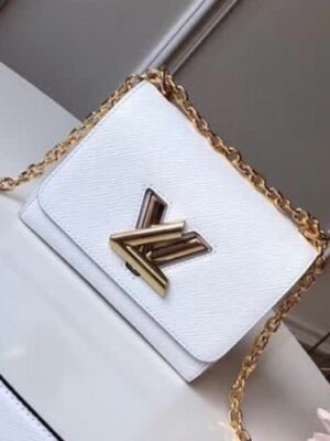 Louis Vuitton Replica Twist PM Bag in Epi Leather M50332 White 2018