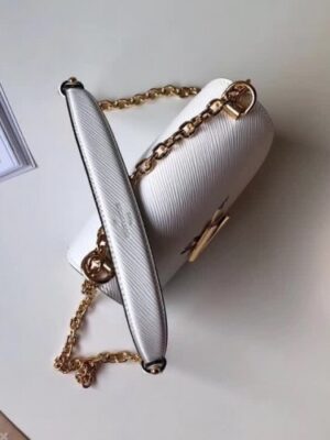 Louis Vuitton Replica Twist PM Bag in Epi Leather M50332 White 2018