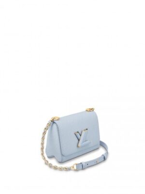 Louis Vuitton Replica Twist Pm Handbag Epi Grained Cowhide Leather Bleu Celeste Blue M57598