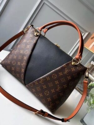 Louis Vuitton Replica V Tote MM Handbag M43948 Black 2018