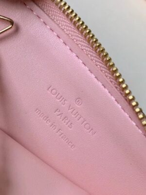 Louis Vuitton Replica Vernis Miroir Patent Leather Venice Key Pouch Bag M63853 Rose Ballerine Pink 2019