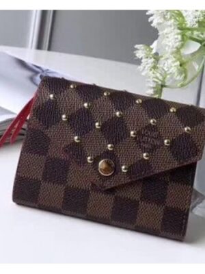 Louis Vuitton Replica Victorine Wallet Damier Ebene Canvas N61013