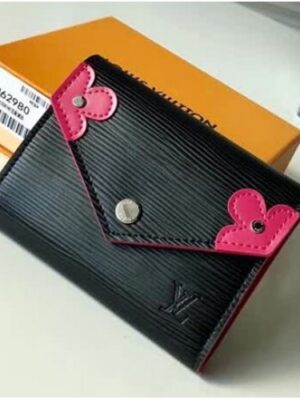 Louis Vuitton Replica Victorine Wallet in Epi leather M62980 Black