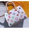 Louis Vuitton Replica Vintage Monogram Canvas Nano Speedy Bag M61252 White/Multicolor