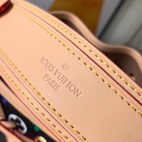 Louis Vuitton Replica Vintage Monogram Canvas NeoNoe Bag M42229 Black/Multicolor