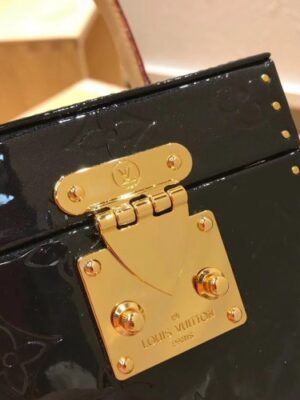 Louis Vuitton Replica Vintage Monogram Vernis Bleecker Box Top Handle Bag Black 2019