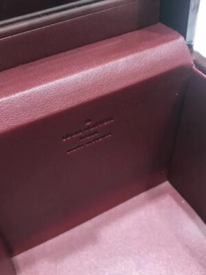 Louis Vuitton Replica Vintage Monogram Vernis Bleecker Box Top Handle Bag Burgundy 2019