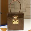 Louis Vuitton Replica Vintage Monogram Vernis Bleecker Box Top Handle Bag Caramel 2019