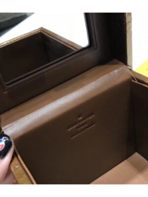 Louis Vuitton Replica Vintage Monogram Vernis Bleecker Box Top Handle Bag Caramel 2019