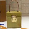 Louis Vuitton Replica Vintage Monogram Vernis Bleecker Box Top Handle Bag Yellow 2019