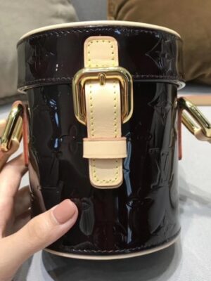 Louis Vuitton Replica Vintage Monogram Vernis Mini Container Bag Amarante 2019