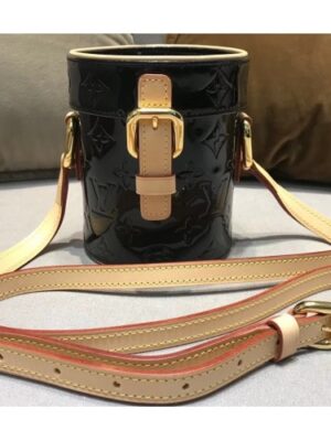 Louis Vuitton Replica Vintage Monogram Vernis Mini Container Bag Black 2019