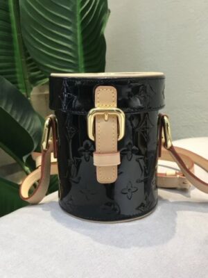 Louis Vuitton Replica Vintage Monogram Vernis Mini Container Bag Black 2019