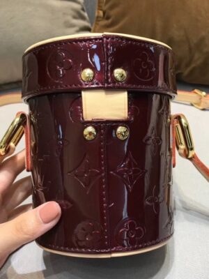 Louis Vuitton Replica Vintage Monogram Vernis Mini Container Bag Burgundy 2019