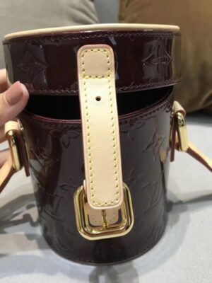 Louis Vuitton Replica Vintage Monogram Vernis Mini Container Bag Burgundy 2019